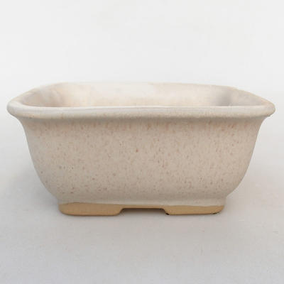 Ceramic bonsai bowl H 38 - 12 x 10 x 5.5 cm, beige - 1