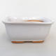 Ceramic bonsai bowl H 38 - 12 x 10 x 5.5 cm, white - 1/3