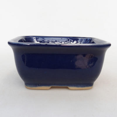 Ceramic bonsai bowl H 38 - 12 x 10 x 5.5 cm, blue - 1