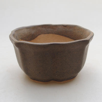 Ceramic bonsai bowl H 95 - 7 x 7 x 4,5 cm, Brown - 1