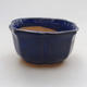 Ceramic bonsai bowl H 95 - 7 x 7 x 4,5 cm, blue - 1/3