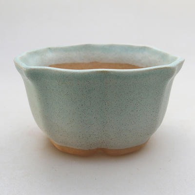 Ceramic bonsai bowl H 95 - 7 x 7 x 4,5 cm, green - 1