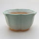 Ceramic bonsai bowl H 95 - 7 x 7 x 4,5 cm, green - 1/3