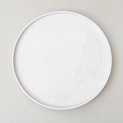 Bonsai saucer H 21 - 21.5 x 21.5 x 1.5 cm, white - 1
