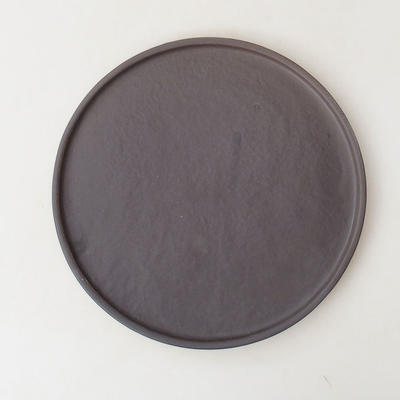 Bonsai saucer H 21 - 21.5 x 21.5 x 1.5 cm, black matt - 1