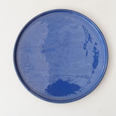 Bonsai saucer H 21 - 21.5 x 21.5 x 1.5 cm, blue - 1