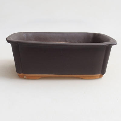 Bonsai bowl H 50 - 16.5 x 12 x 6 cm, black matt - 1