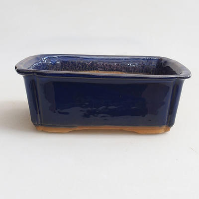 Bonsai bowl H 50 - 16.5 x 12 x 6 cm, blue - 1