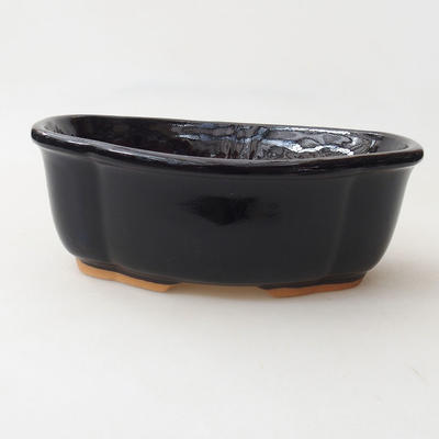 Bonsai bowl H 75 - 19 x 14 x 7 cm, black glossy - 1