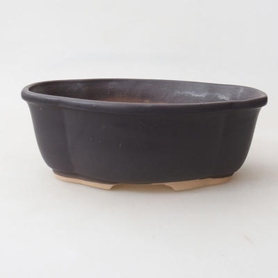 Bonsai bowl H 75 - 19 x 14 x 7 cm, black matt - 1