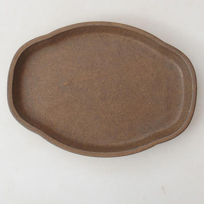 Bonsai saucer H 75 - 19.5 x 13.5 x 1.5 cm, Brown - 1