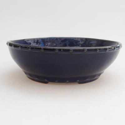 Ceramic bonsai bowl 17 x 17 x 4,5 cm, color blue - 1