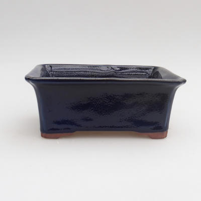 Ceramic bonsai bowl 18 x 13,5 x 7 cm, color blue - 1