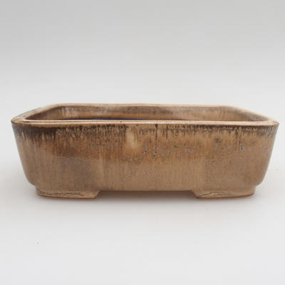 Ceramic bonsai bowl 15 x 12 x 4,5 cm, color brown - 1