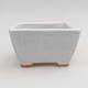 Ceramic bonsai bowl 9 x 9 x 5 cm, crayfish color - 1/4