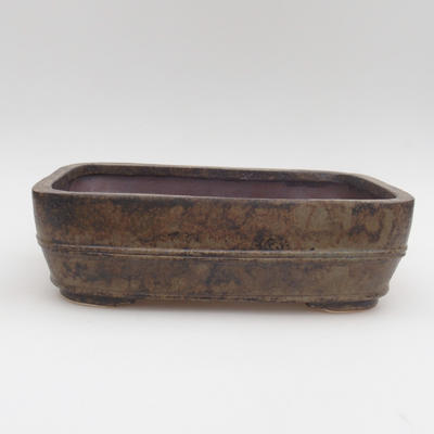Ceramic bonsai bowl 24 x 18 x 7 cm, color gray - 1