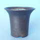 Ceramic bonsai bowl 22 x 22 x 19,5 cm color brown - 1/3
