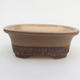 Ceramic bonsai bowl 12 x 9 x 5 cm, color brown - 1/3