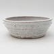 Ceramic bonsai bowl 17 x 17 x 5,5 cm, white color - 1/4