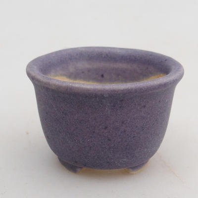 Mini bonsai bowl 4 x 4 x 2,5 cm, color violet - 1