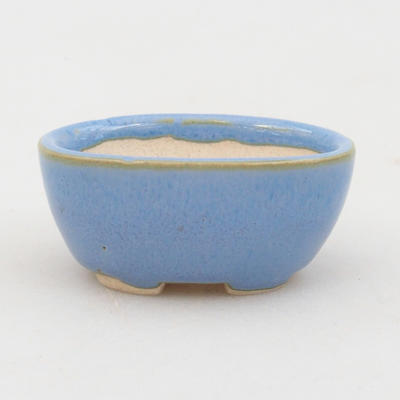 Mini bonsai bowl 4,5 x 3,5 x 2 cm, color blue - 1