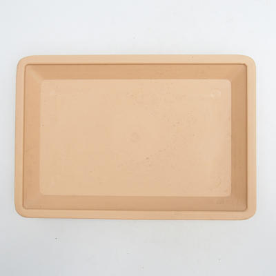 Bonsai saucer plastic PP-2 - beige 21.5 x 14.5 x 2 cm