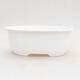 Bonsai bowl plastic MP-4 oval white 16 x 12.5 x 6 cm - 1/3