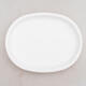 Bonsai saucer plastic PP-4 white 16 x 12.5 x 1.5 cm - 1/3