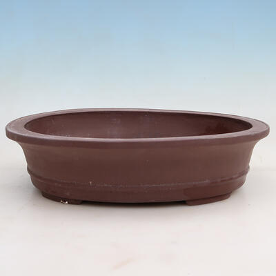 Bonsai bowl 36 x 29 x 9 cm, color brown - 1
