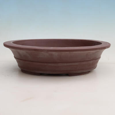 Bonsai bowl 33 x 27.5 x 8.5 cm, color brown - 1