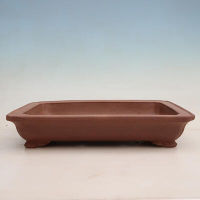 Bonsai bowl 34 x 25 x 9.5 cm, color brown - 1