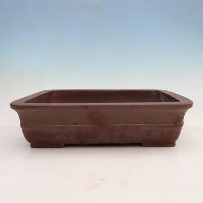 Bonsai bowl 36.5 x 30 x 9.5 cm, color brown - 1