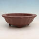 Bonsai bowl 39 x 39 x 12 cm, color brown - 1/6
