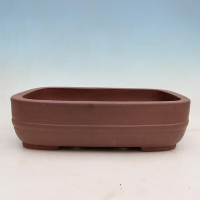 Bonsai bowl 34.5 x 22.5 x 9 cm, color brown - 1