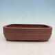 Bonsai bowl 34.5 x 22.5 x 9 cm, color brown - 1/6