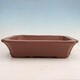Bonsai bowl 37 x 29.5 x 9 cm, color brown - 1/6