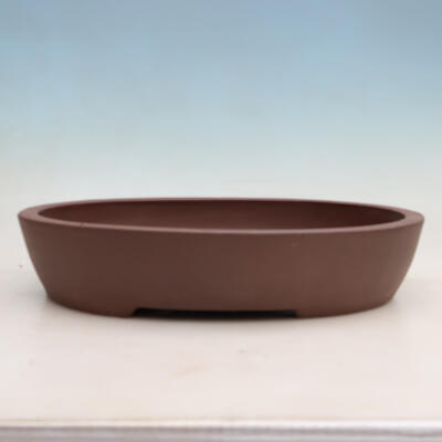 Bonsai bowl 40 x 32 x 8 cm, color brown - 1