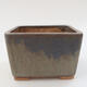 Ceramic bonsai bowl 11 x 11 x 7 cm, color blue - 1/3