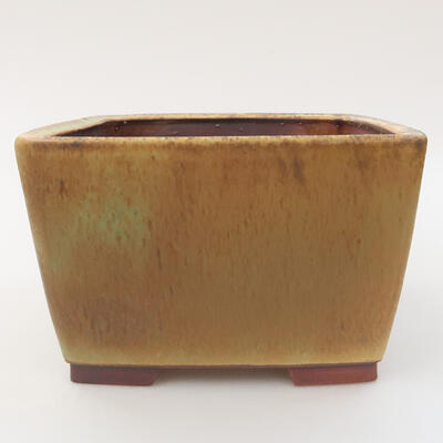 Ceramic bonsai bowl 16 x 16 x 10 cm, color green - 1