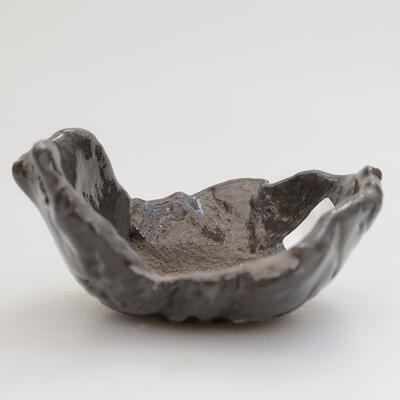 Ceramic shell 9 x 8 x 4 cm, color gray - 1