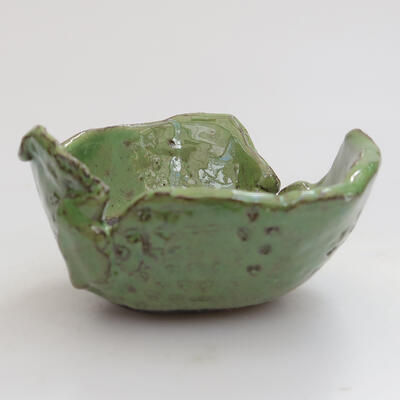 Ceramic Shell 8 x 8 x 4 cm, color green - 1