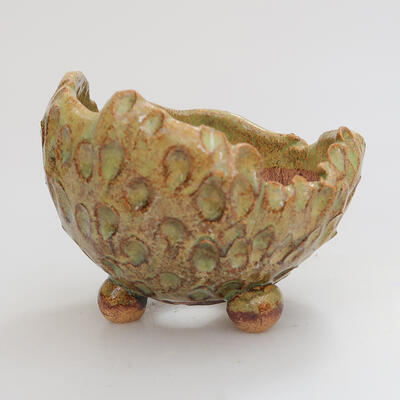Ceramic Shell 8.5 x 8.5 x 6 cm, color green - 1