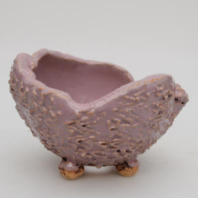 Ceramic shell 10 x 9 x 6 cm, color pink - 1