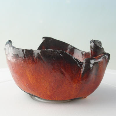 Ceramic shell 9 x 8 x 5 cm, color orange - 1