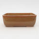 Ceramic bonsai bowl 16 x 10 x 5.5 cm, color gray-rusty - 1/3