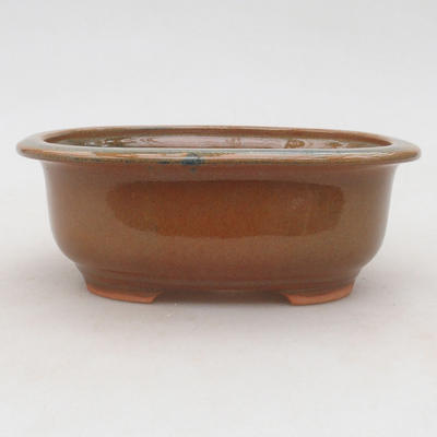 Ceramic bonsai bowl 15.5 x 13 x 5.5 cm, color gray-rusty - 1