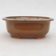 Ceramic bonsai bowl 15.5 x 13 x 5.5 cm, color gray-rusty - 1/3