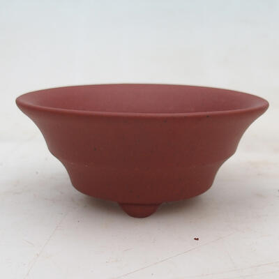 Bonsai bowl 10.5 x 10.5 x 4.5 cm, brick color - 1