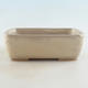Ceramic bonsai bowl 16 x 11 x 5.5 cm, beige color - 1/3