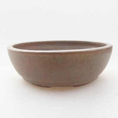 Ceramic bonsai bowl 16 x 16 x 5 cm, color brown-blue - 1